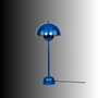 Opviq Lámpara de mesa de metal Azul